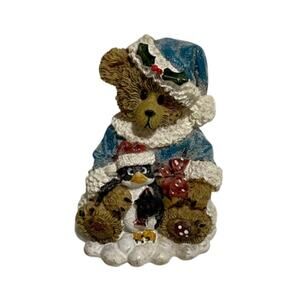 GREENBRIER INTERNATIONAL Christmas Bear Polystone Figurine Penguin